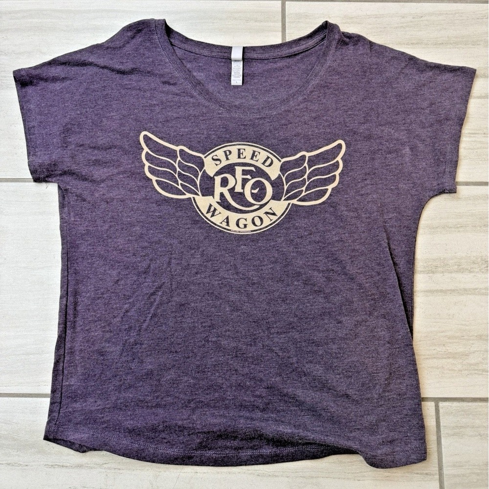 REO Speedwagon 2014 Concert T-Shirt Purple Women's Size L